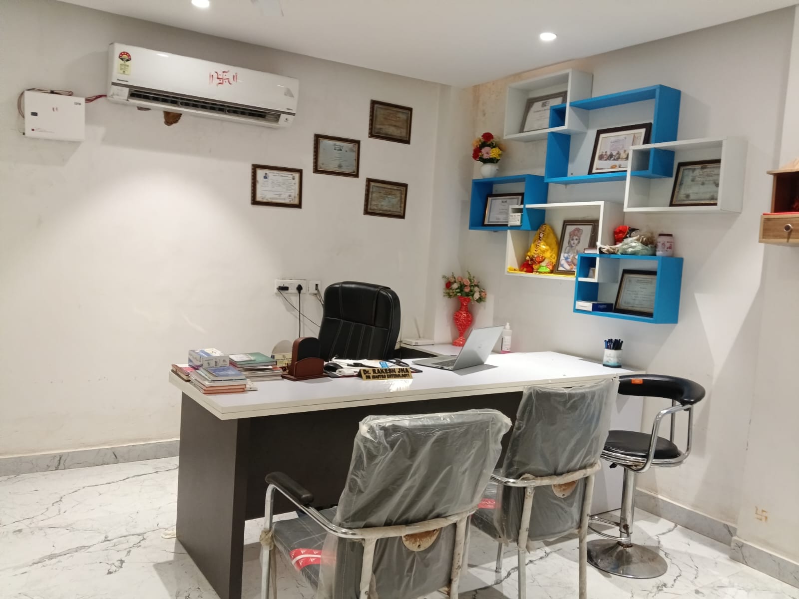 Modern reception area at Anti Obesity Centre Bihar